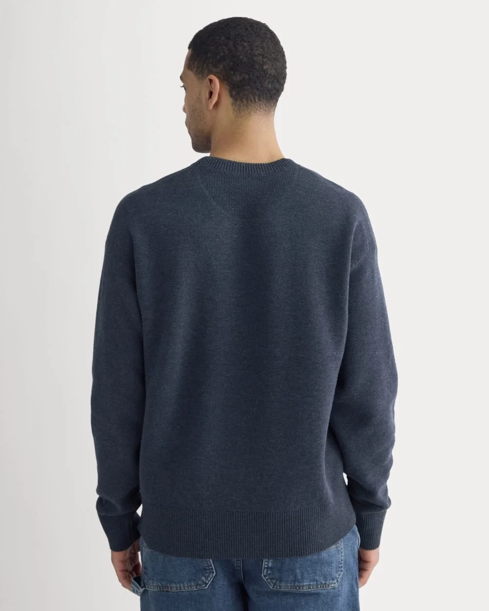 Luxe Merino Double-Knit Sweater | Indigo (3)