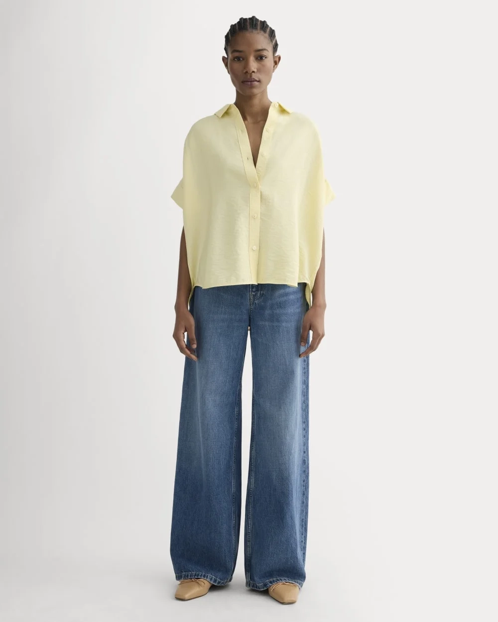 The Square Shirt in SoftLuxe | Banana Crepe (5)