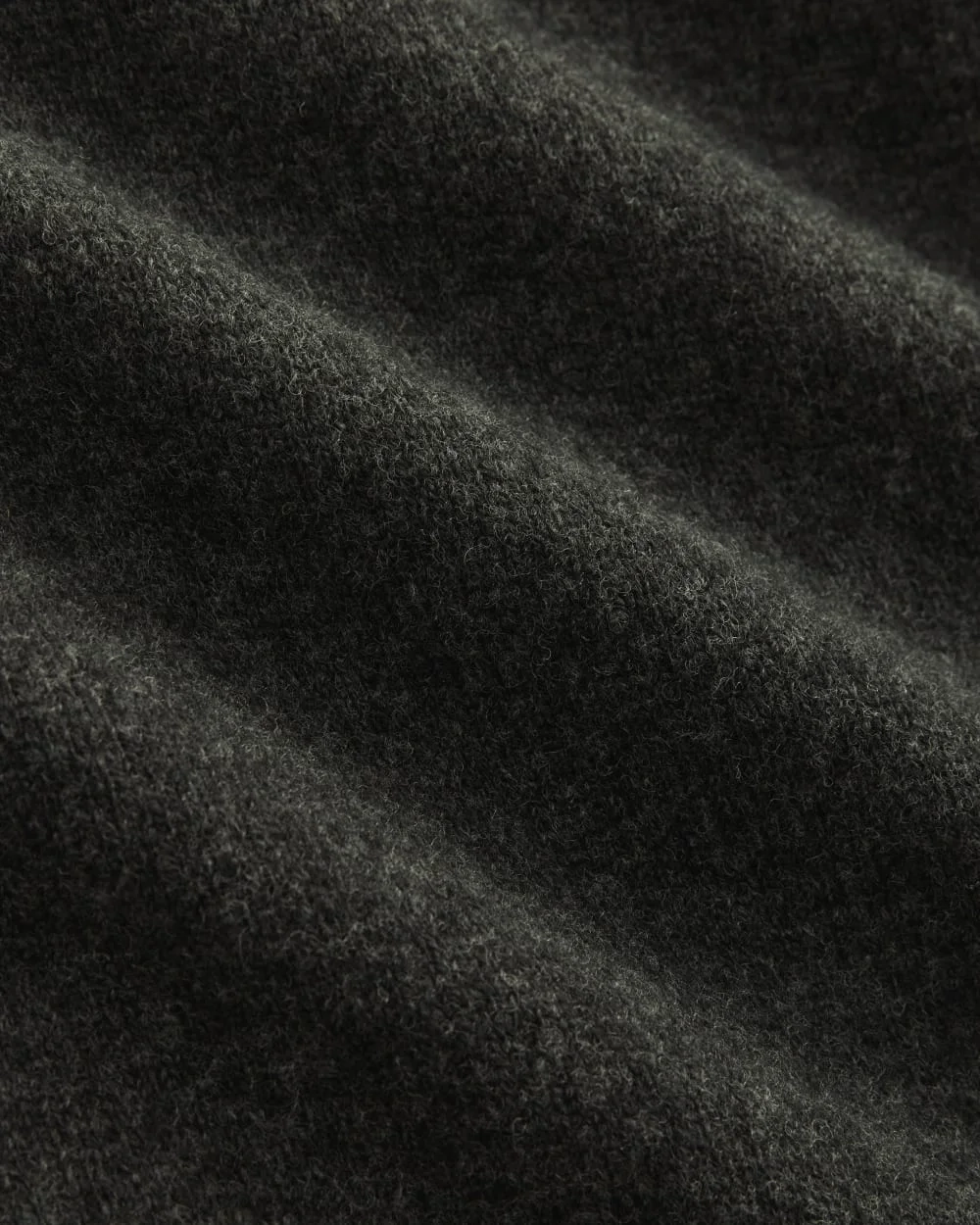 Luxe Merino Relaxed Turtleneck | Heathered Black (3)
