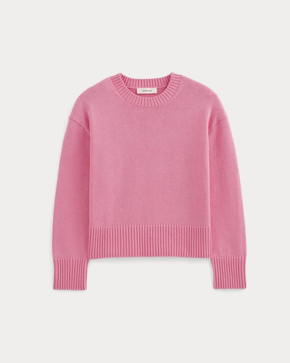 The Boxy Sweater in Everyday Cotton | Deep Pink (5)