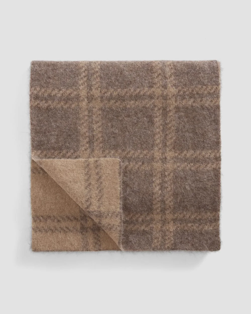 The Alpaca Patterned Scarf | Cocoa / Tiger's Eye (2)