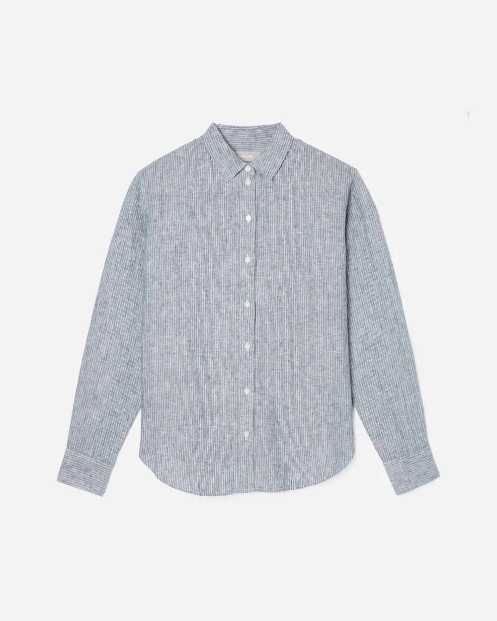 The Must-Have Shirt in Linen | Blue Pinstripe (5)