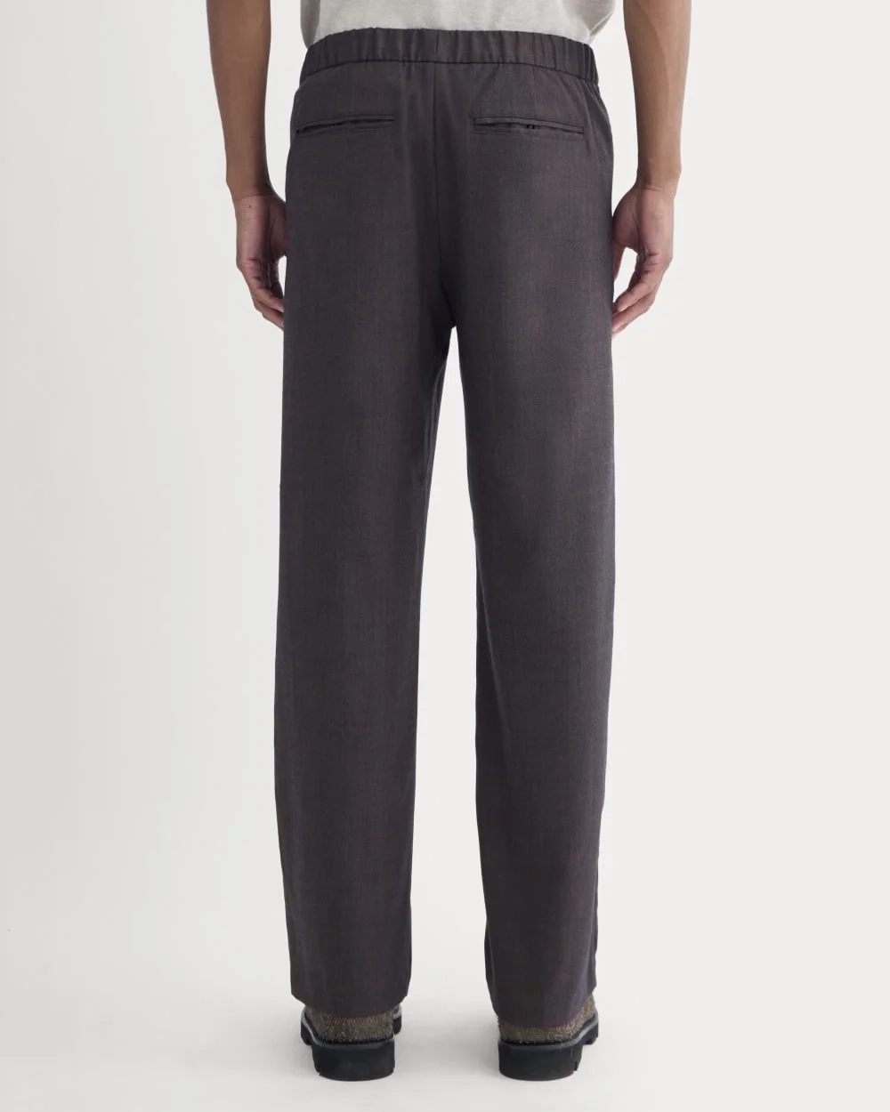 Pleated Trouser in Tailor Twill | Heathered Fudge (4)