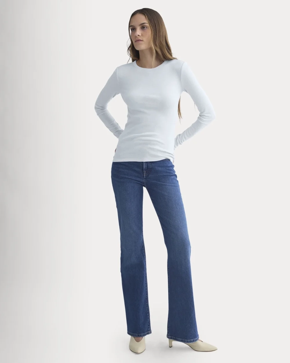 Tissue Long-Sleeve Crew | Skywriting (4)