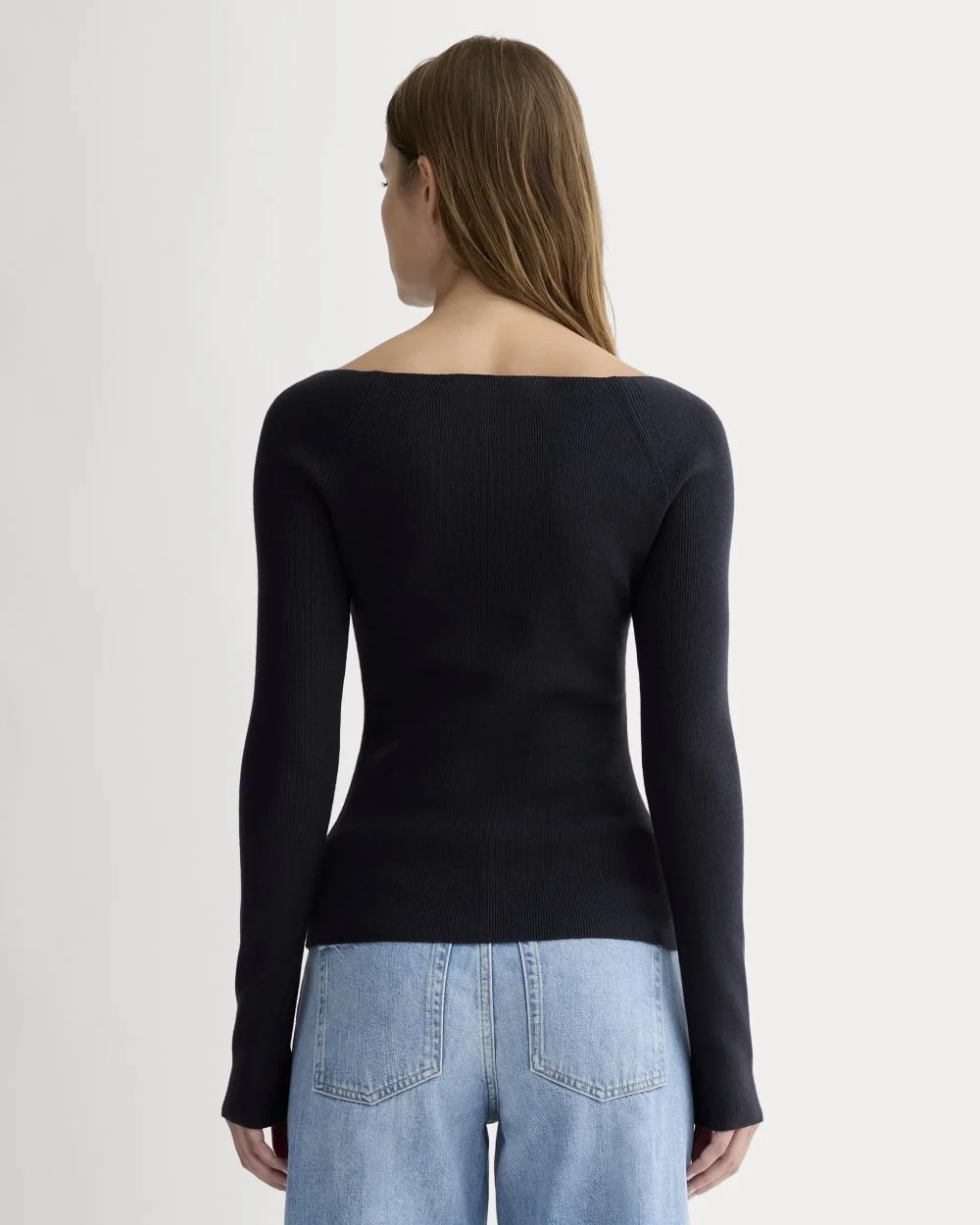 The Knit Boatneck Top | Navy (2)
