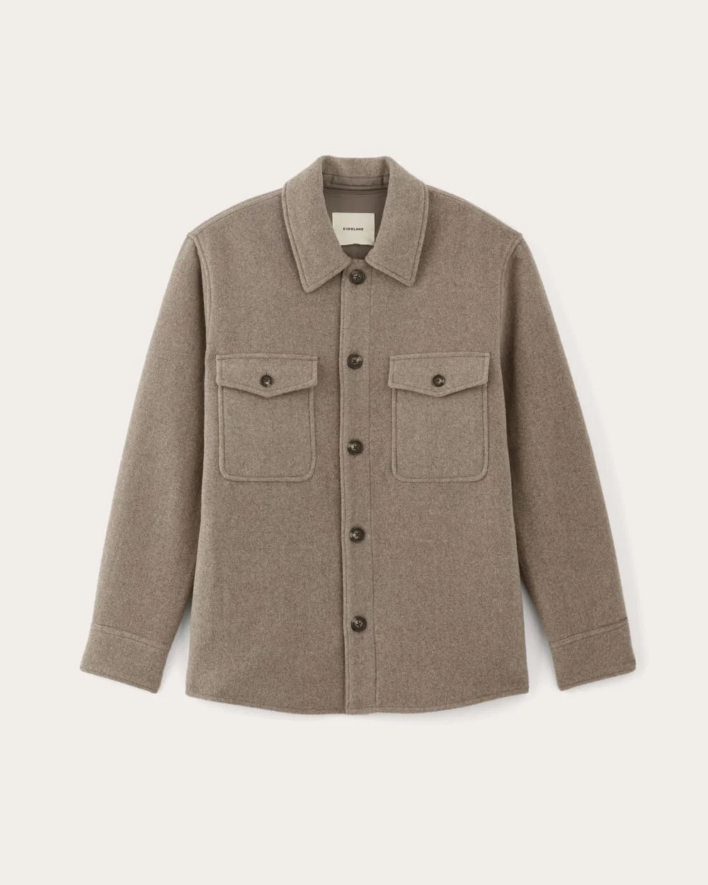 The Wool Overshirt | Heather Taupe (4)