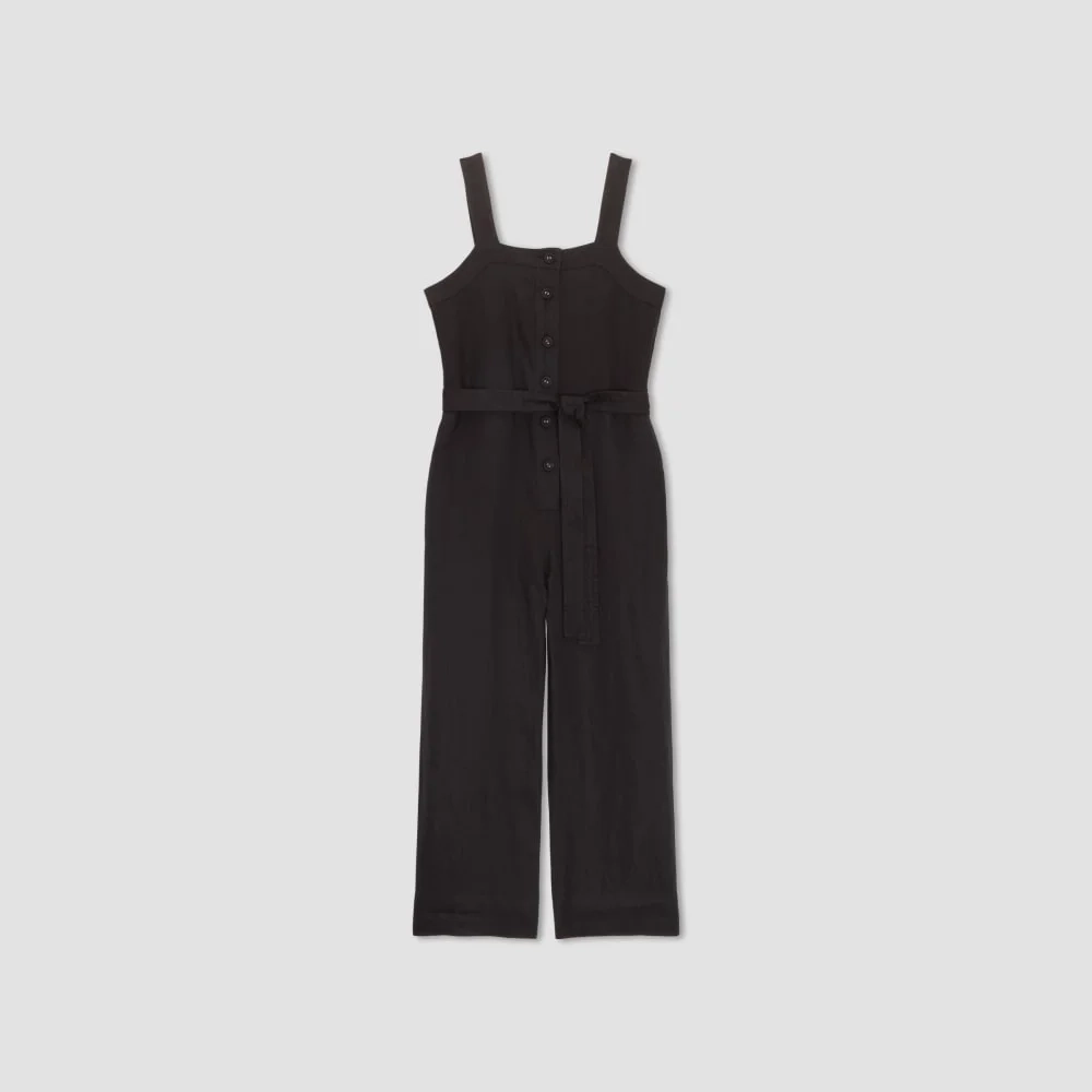 The Linen Jumpsuit | Black (3)