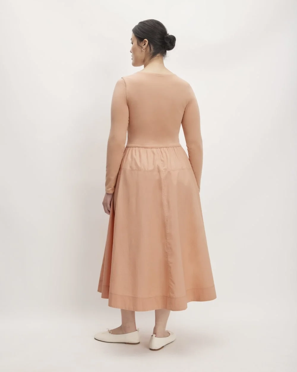 The Long-Sleeve Riviera Dress | Blush Pink (2)