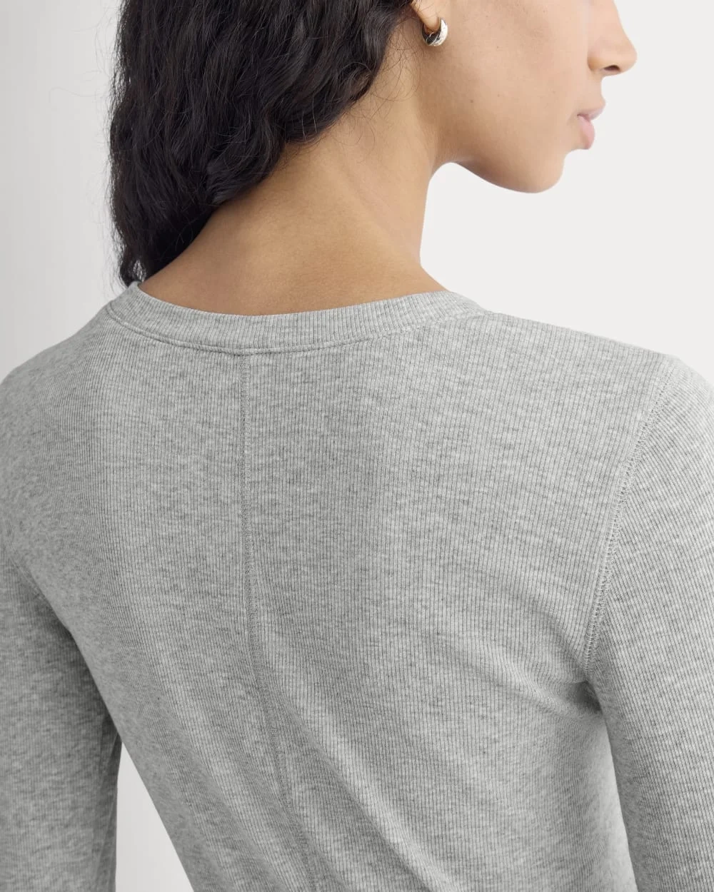 The Luxe Rib Henley | Classic Heather Grey (4)