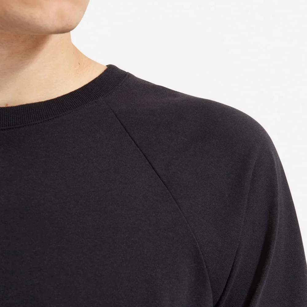 The Premium-Weight Long-Sleeve Crew | Uniform | Black (2)