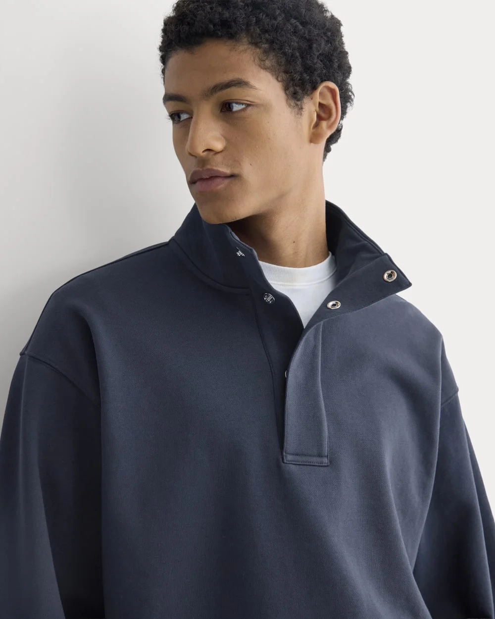 Off-Duty Terry Pullover | Deep Navy (3)
