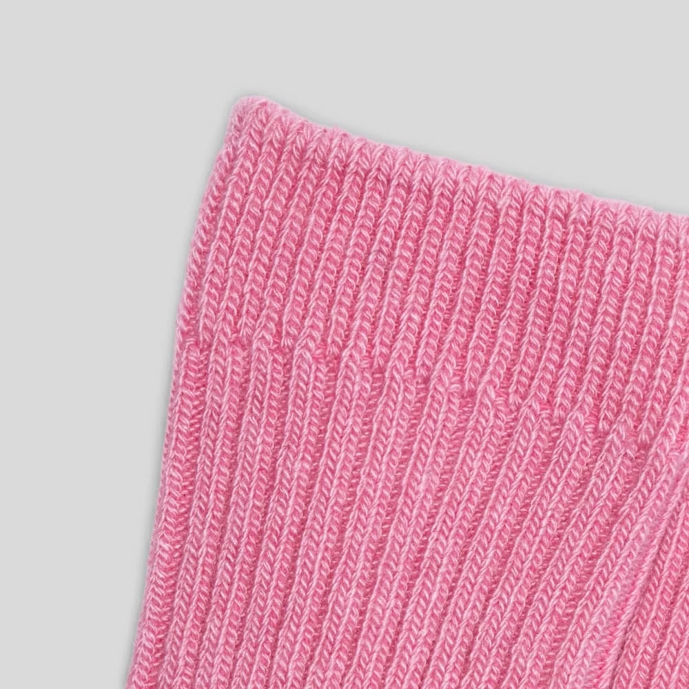 The Ribbed Sweater Sock | Fuchsia Pink (2)