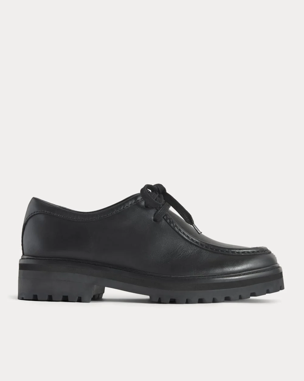 Leather Lug Chukka | Black