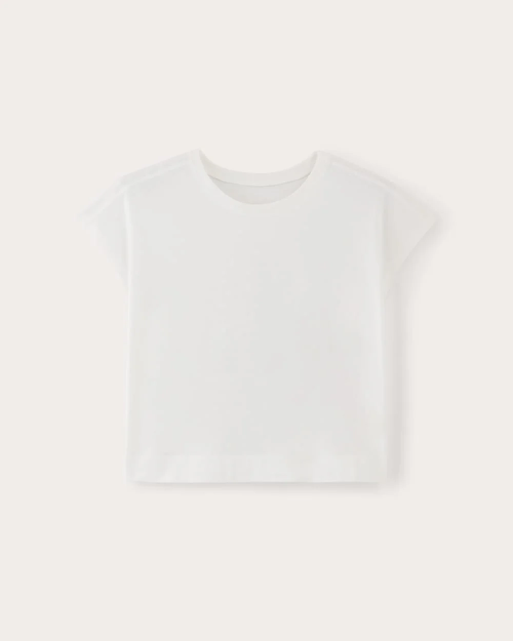 The Muscle Cropped Tee in Essential Cotton | White (2)