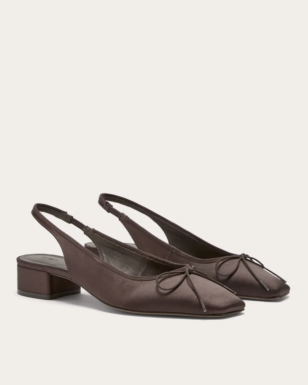 The Ballet Slingback Heel | Deep Brown Satin (4)