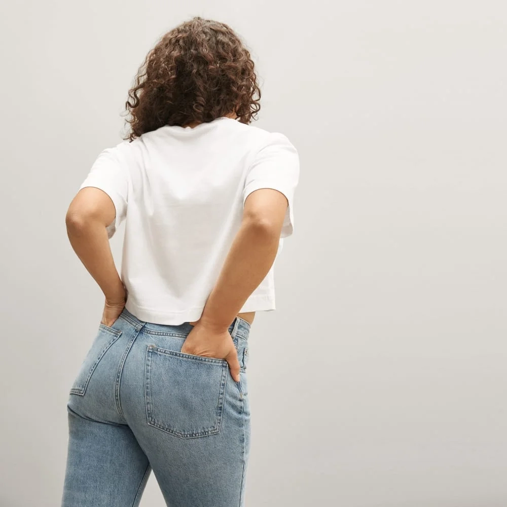 The Organic Cotton Cropped Tee | White (3)