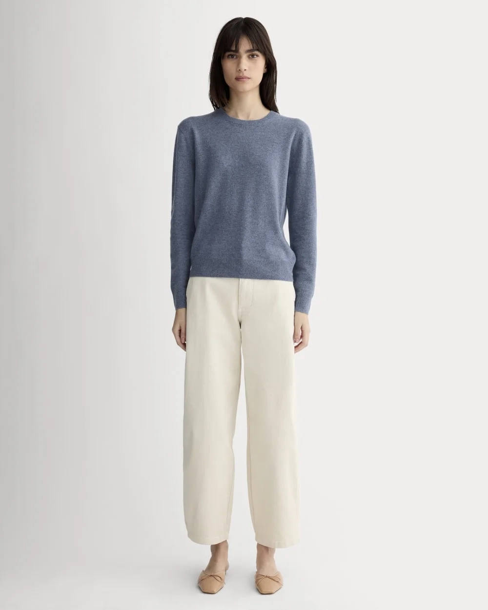 The Classic Crew in Cashmere | Denim Blue (4)