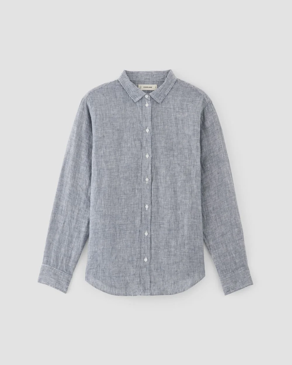 The Must-Have Shirt in Linen | White / Blue (5)