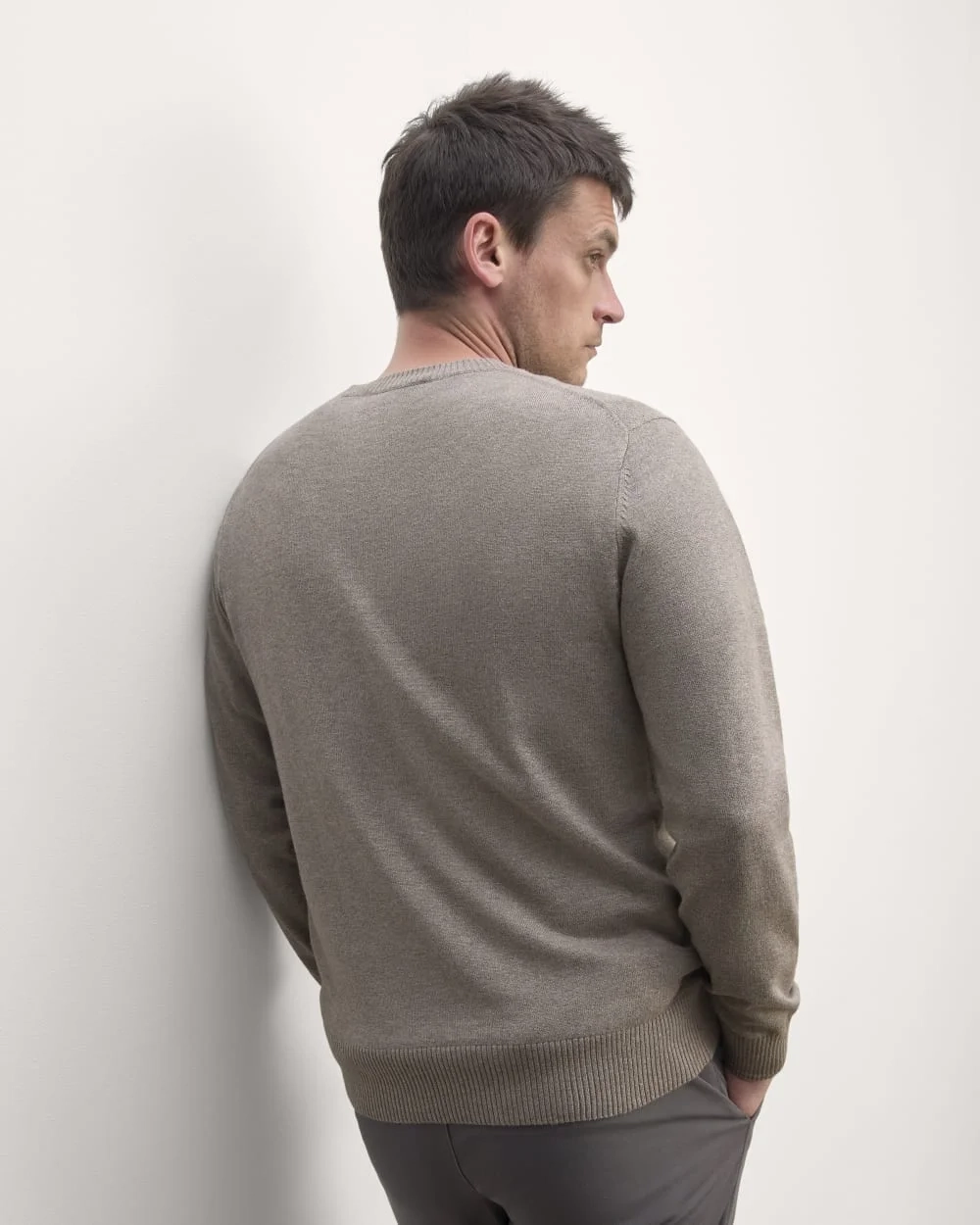 The No-Sweat Sweater | Uniform | Taupe Melange (2)