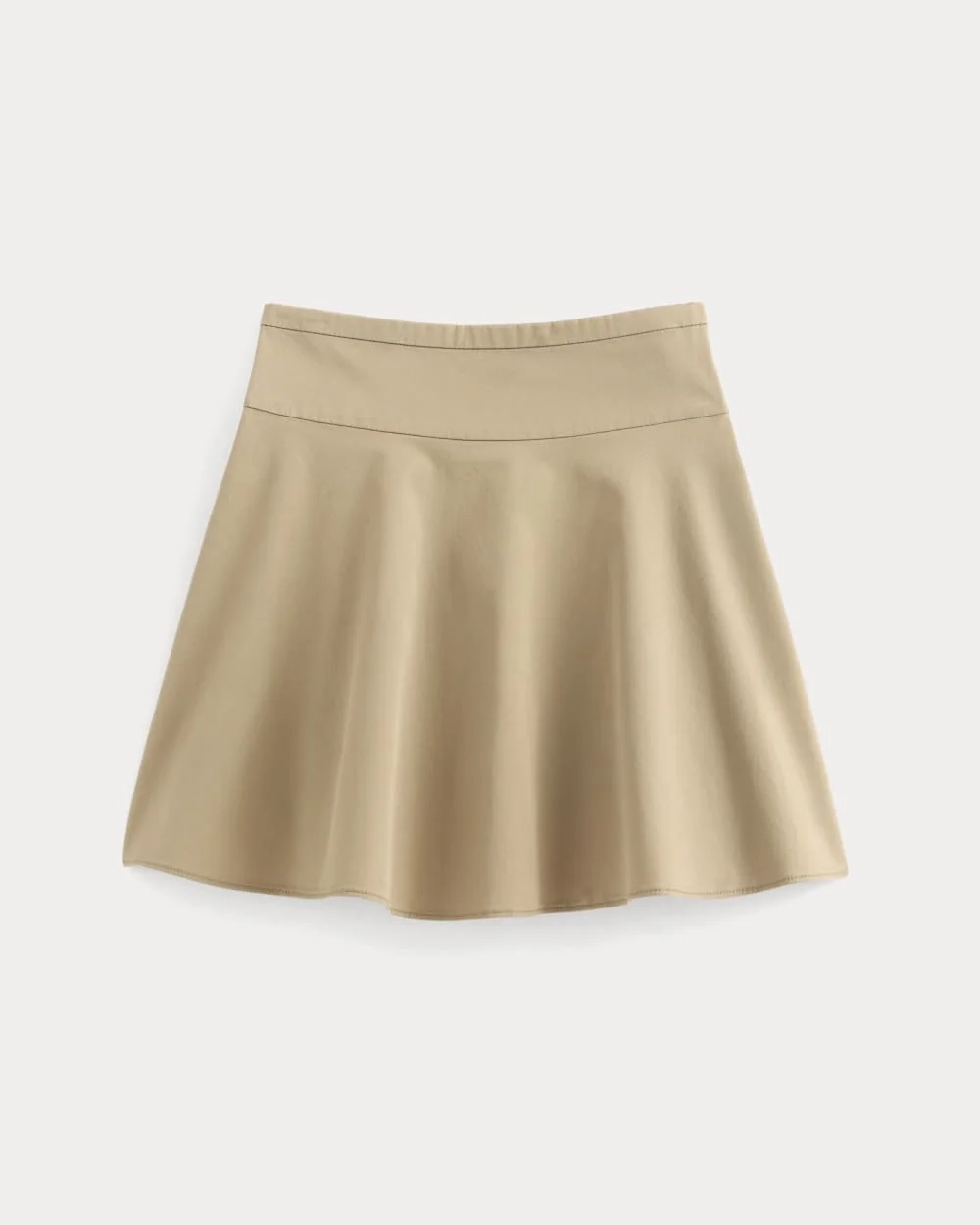 The Circle Mini Skirt | Warm Trench (5)