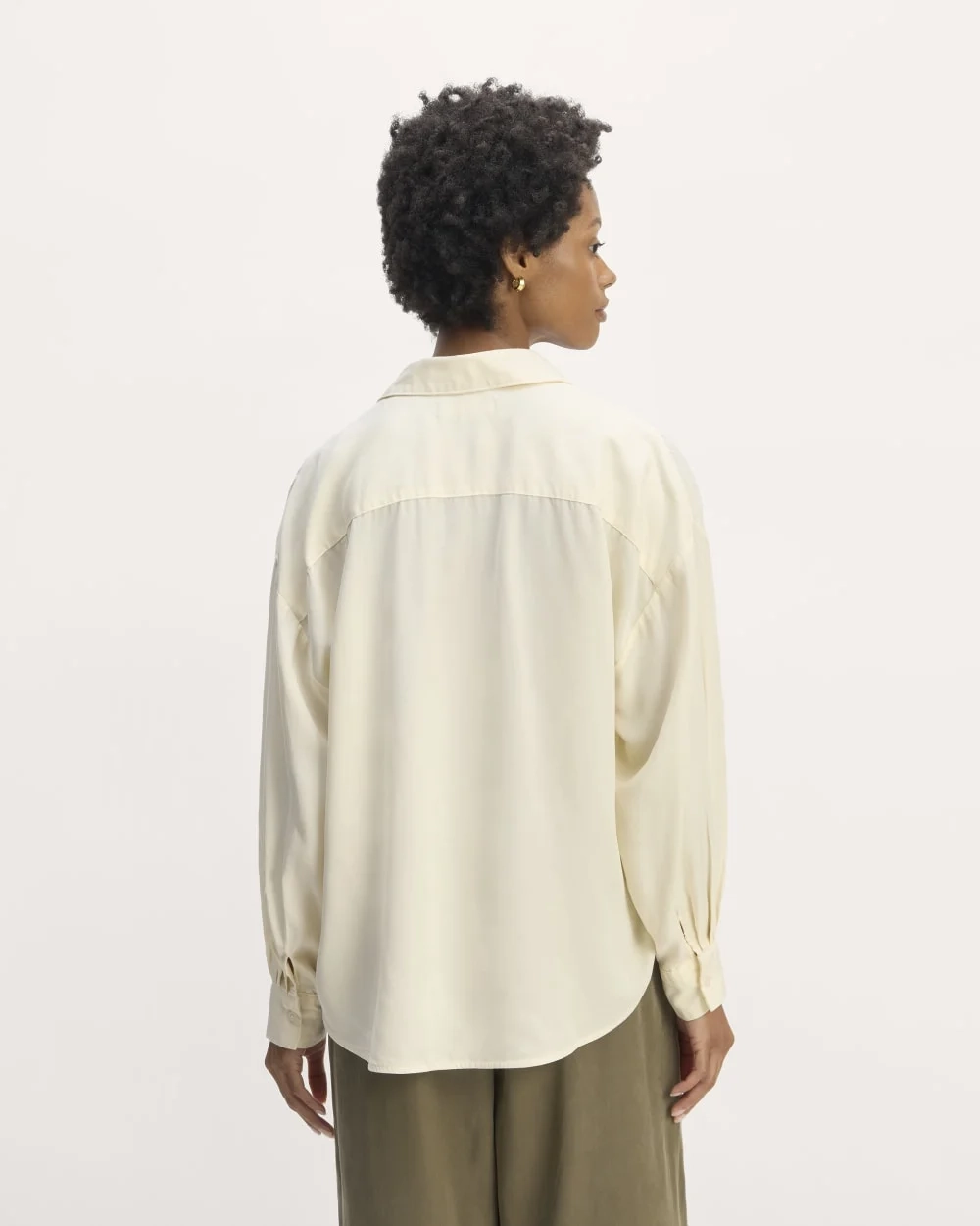 The Oversized Shirt in Butterlite | Bone (2)