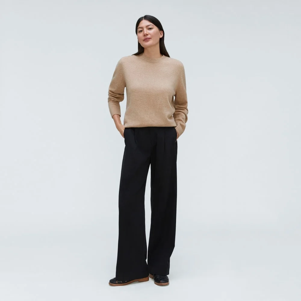 The Everyone Cashmere Crew | Light Camel (4)