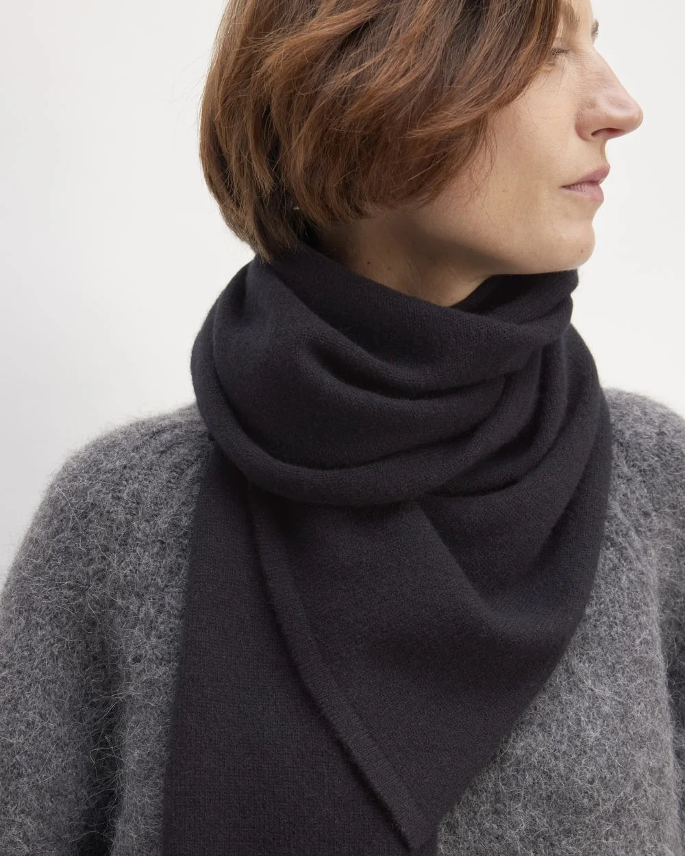The ReCashmere Scarf |  Black (4)