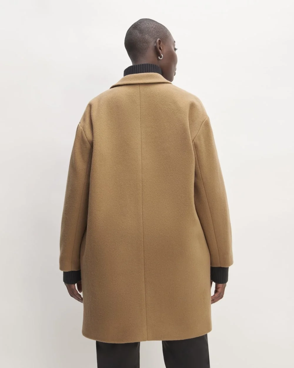 The Italian ReWool® Cocoon Coat | Camel (5)