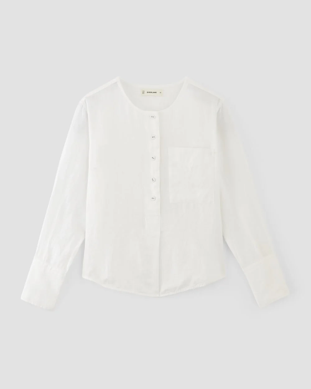 The Popover Shirt in Linen | White (2)