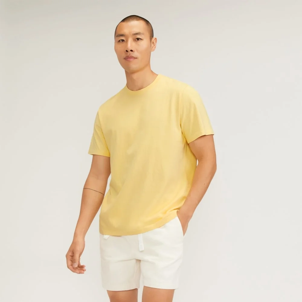 The Premium-Weight Crew | Uniform | Pale Yellow