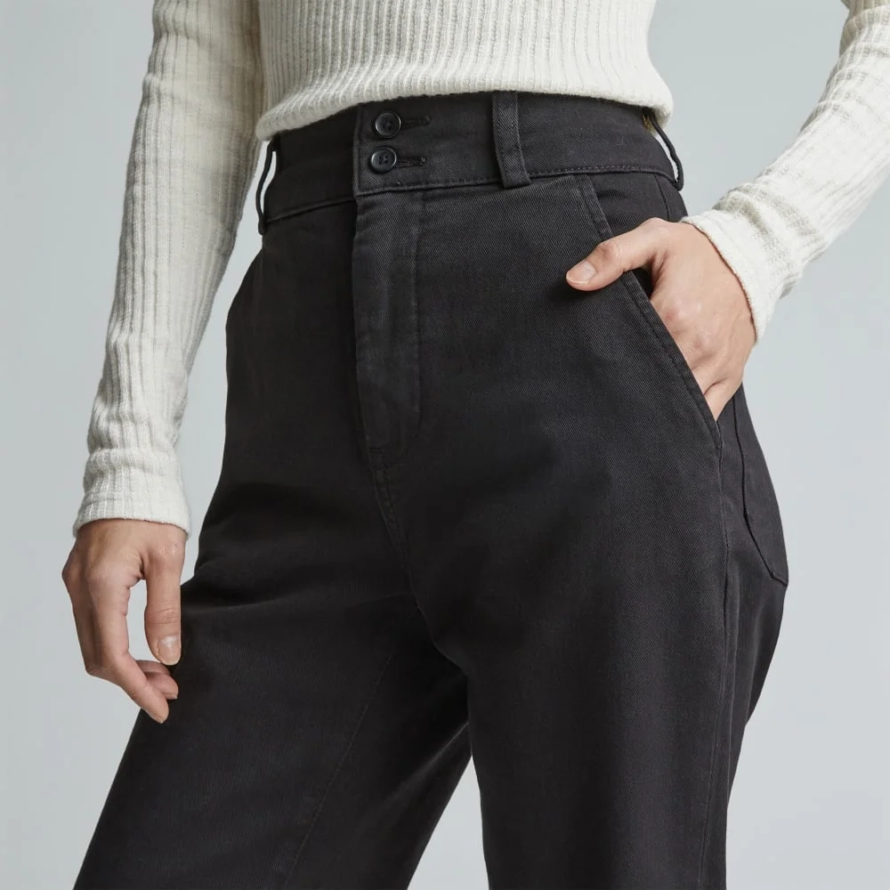 The Organic Straight-Leg Pant | Black (2)