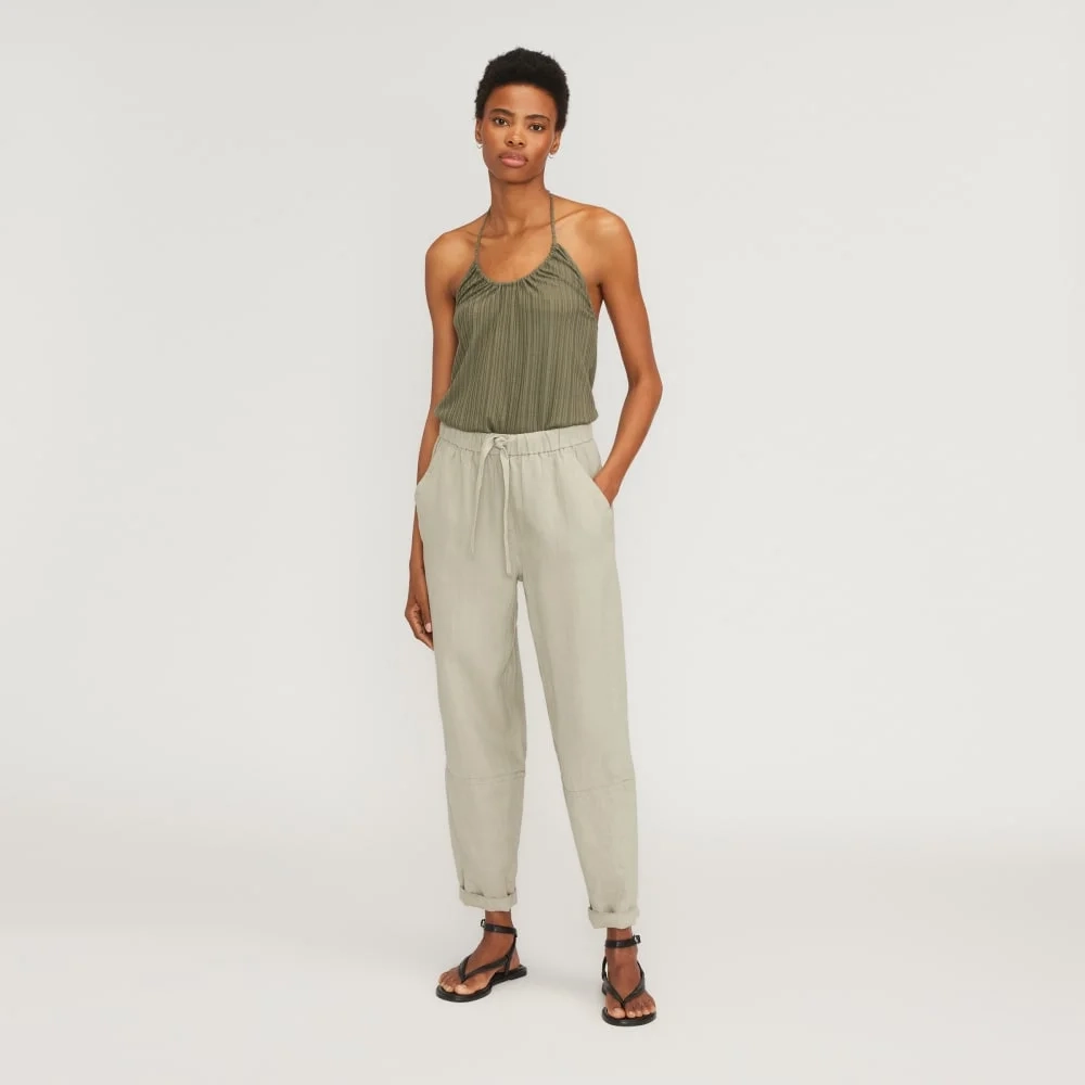The Rib Soft Knit Halter Top | Kalamata (3)