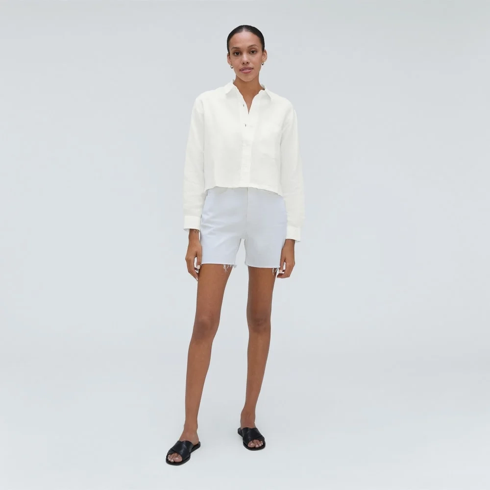 The Linen Way Short Shirt | White (3)
