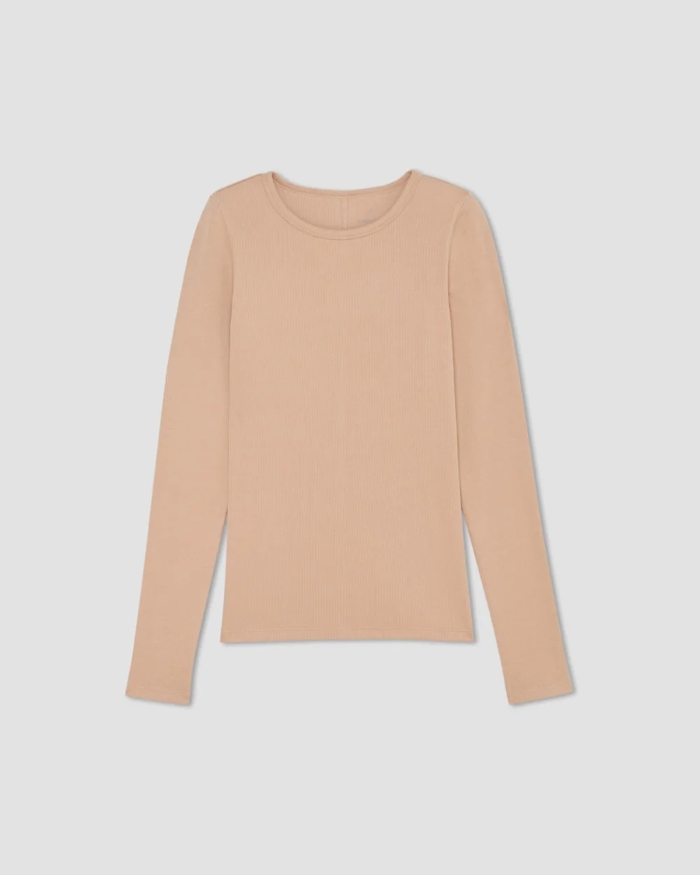 The Luxe Rib Long-Sleeve Crew | Blush Pink (2)