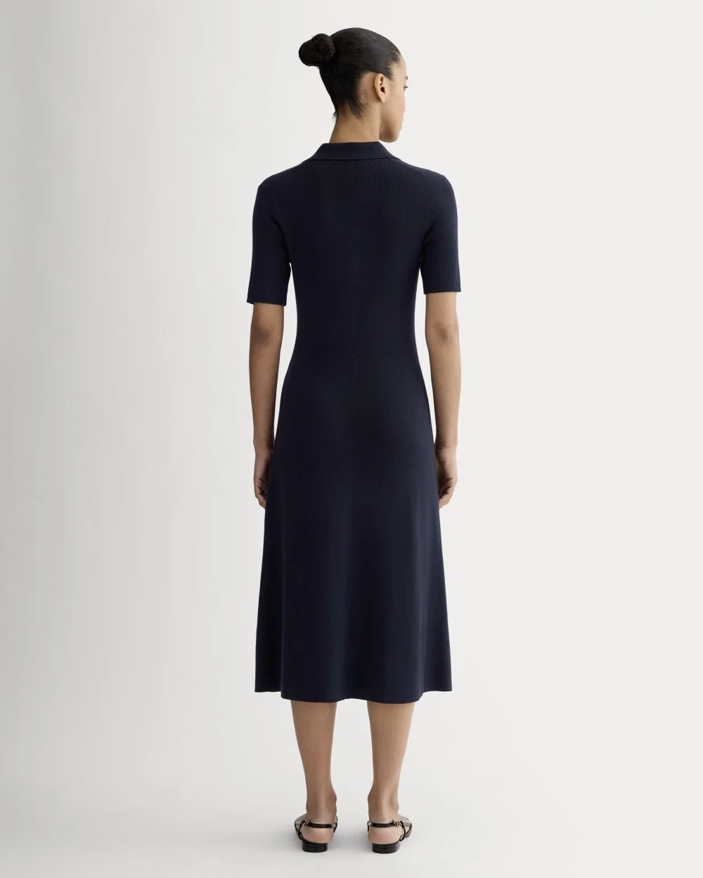 The Knit Polo Dress | Navy (3)