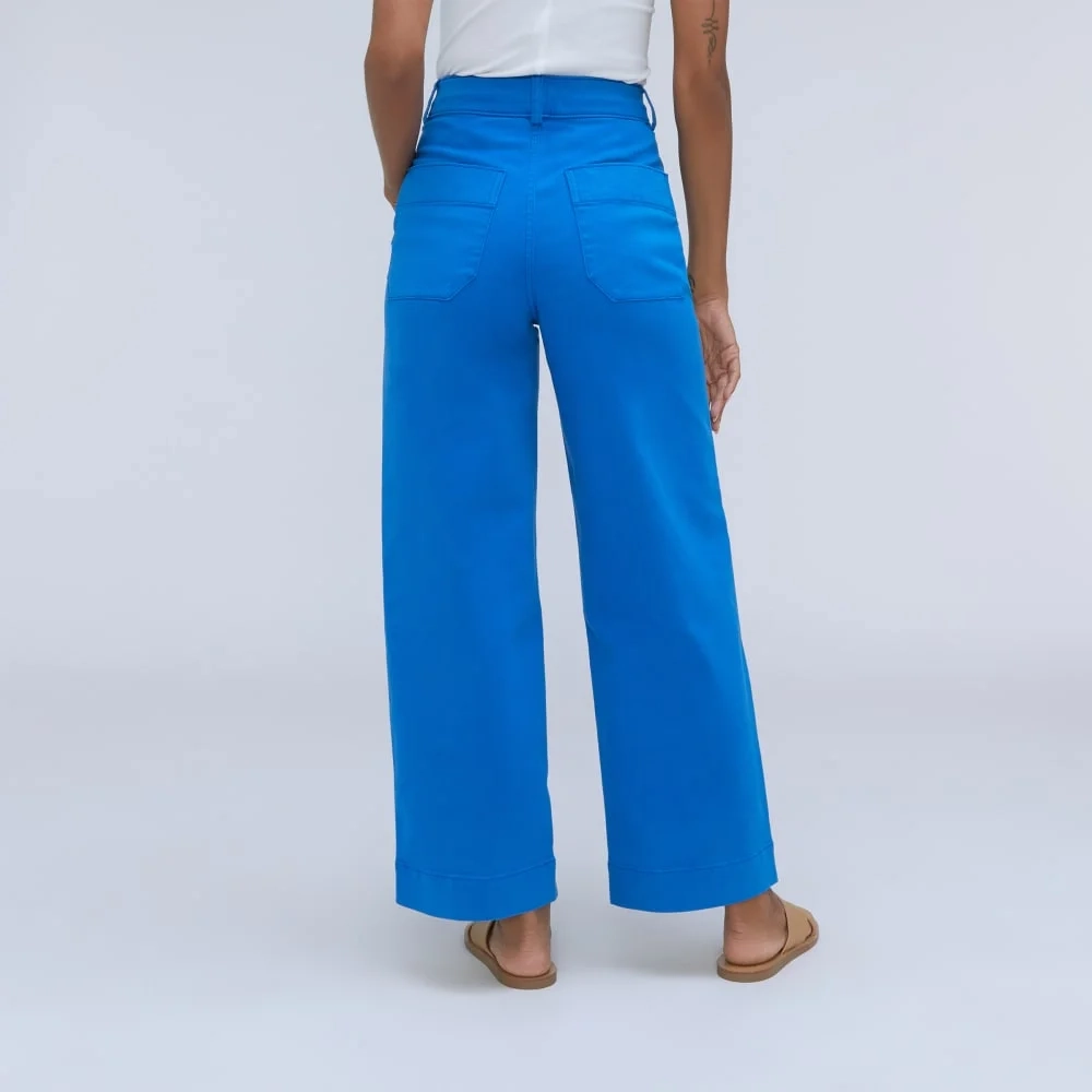 The Organic Wide-Leg Pant | Lapis Blue (3)