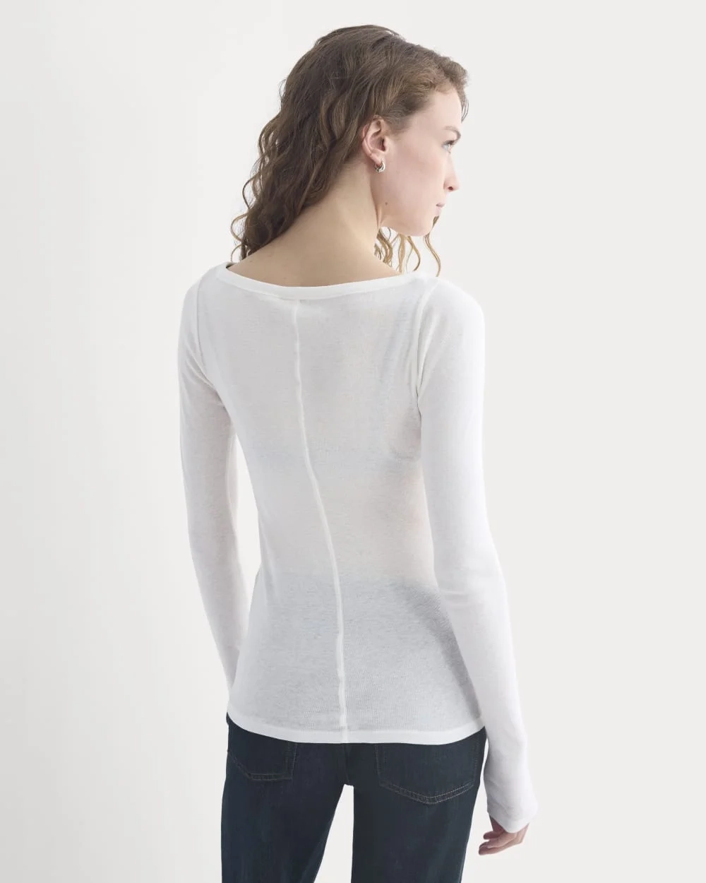 Tissue Boatneck Top | Bone (3)