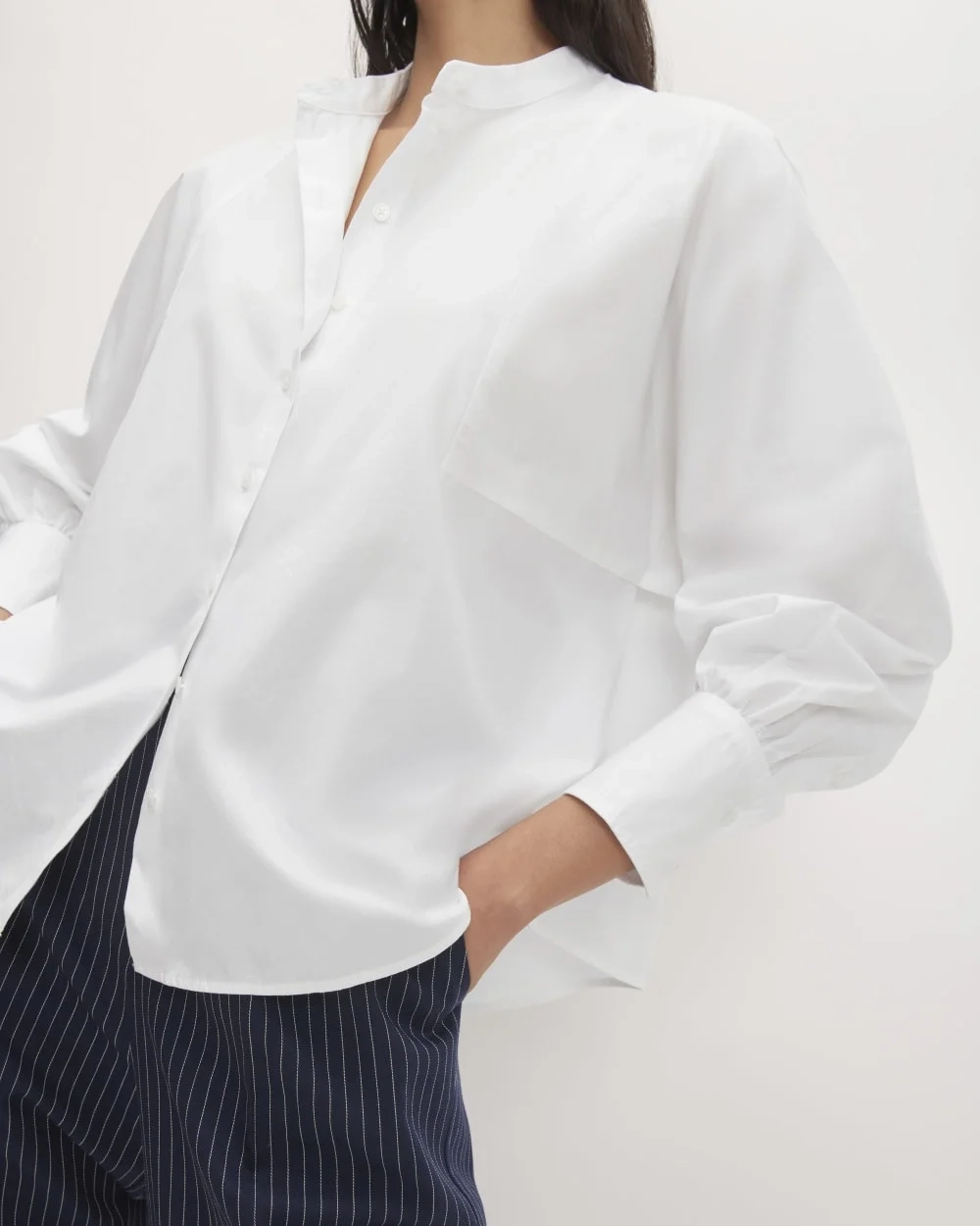 The Oversized Raglan Shirt | White (4)