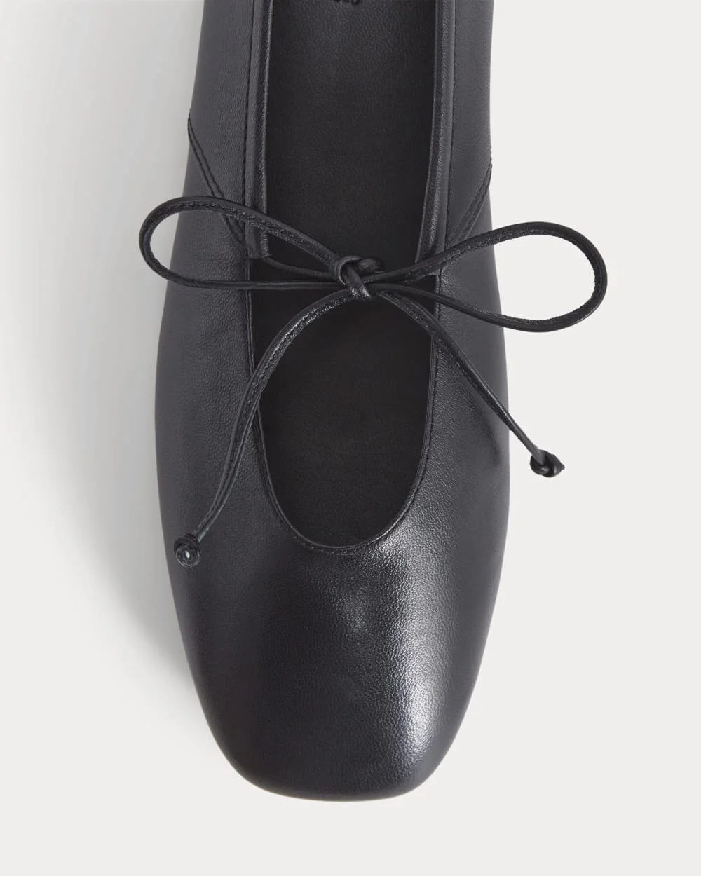 Leather Keyhole Flat | Black (5)