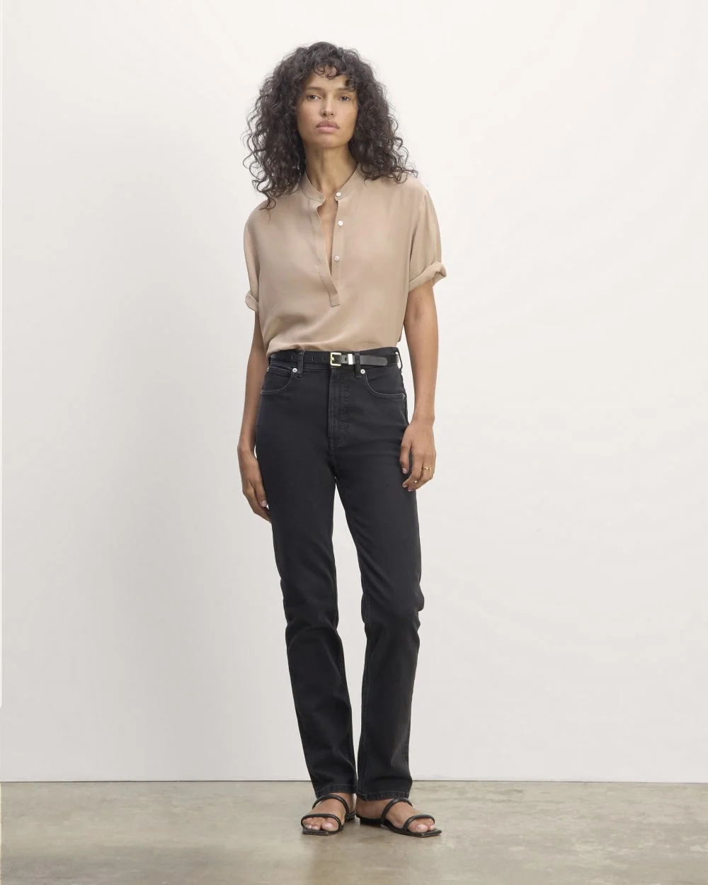 The Popover Top in Washable Silk | Chanterelle (4)