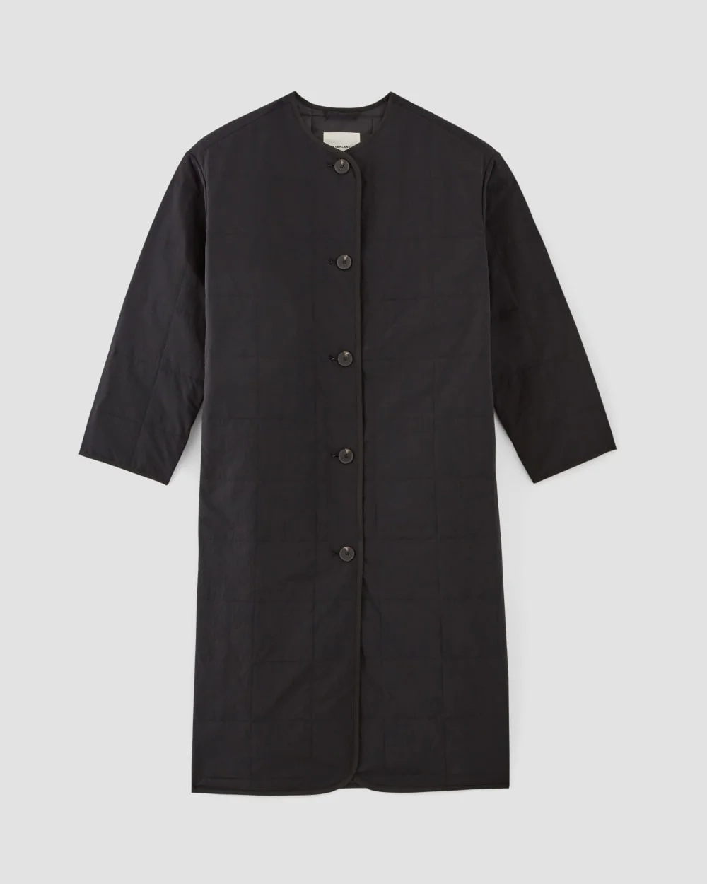 The ReNew Quilted Long Liner | Black (5)