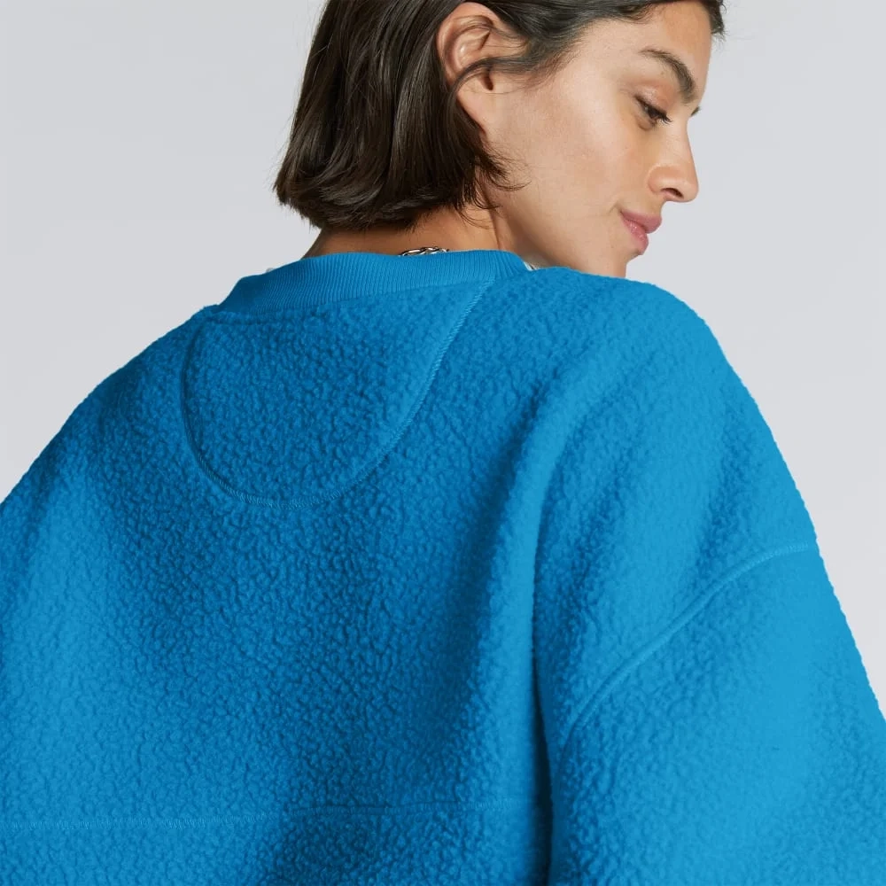 The ReNew Teddy Oversized Crew | Horizon Blue (3)