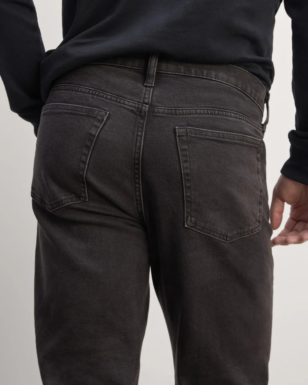 The Organic Cotton Straight-Leg Jean | Washed Black (4)