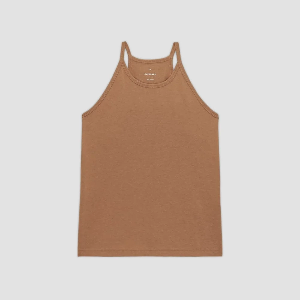 The Hemp Cutaway Tank | Carob Brown (3)