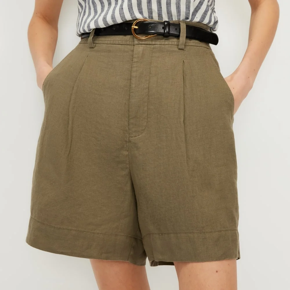 The Linen Way-High® Drape Short | Kalamata (5)