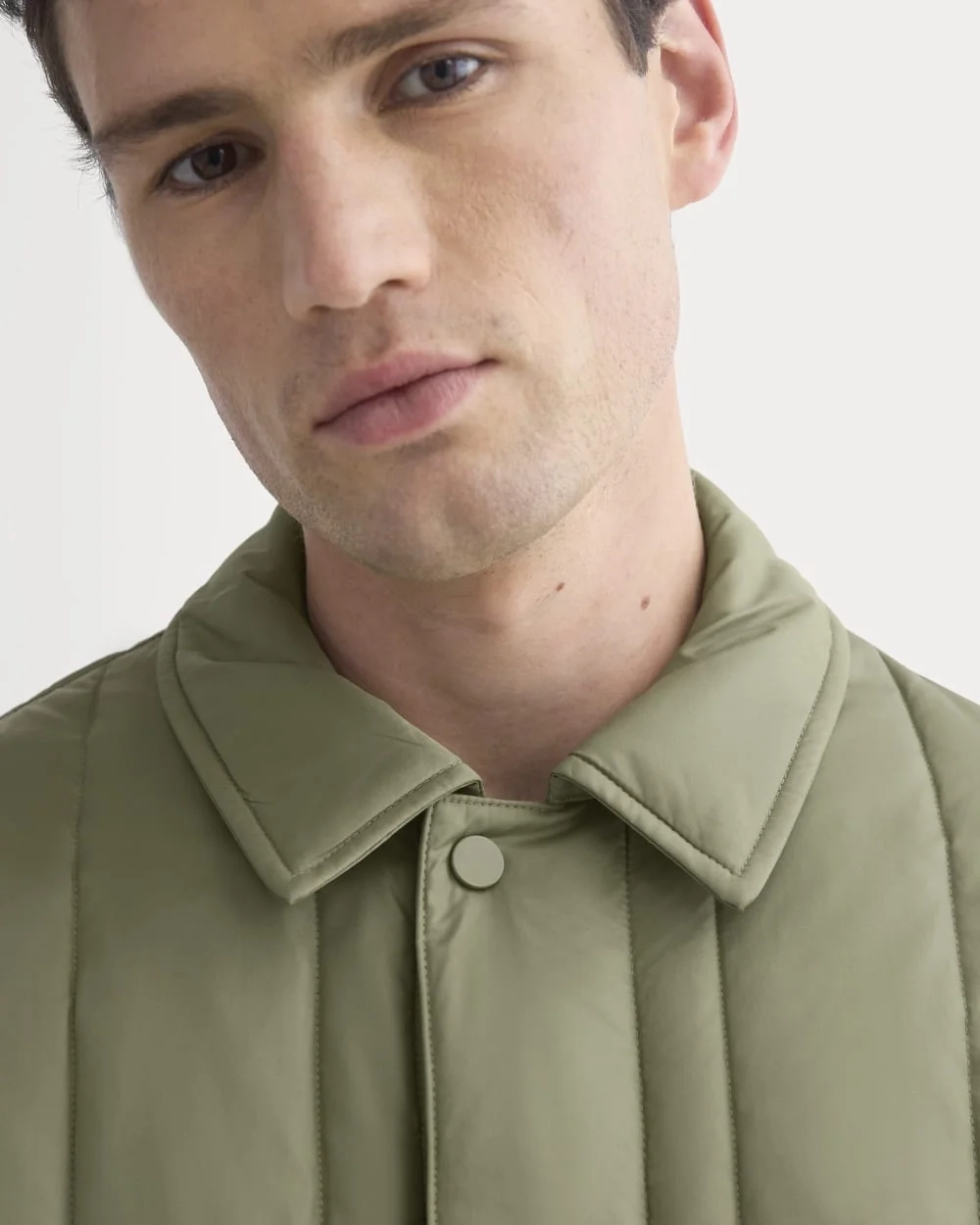 ReNew Vertical-Quilted Jacket | Lichen Green (4)