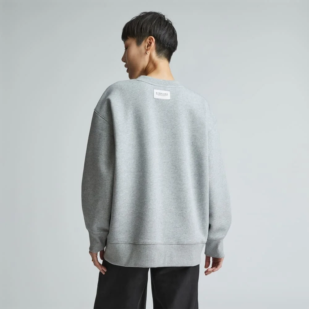 The ReTrack Oversized Crew | Heather Grey (3)