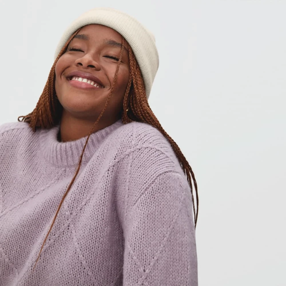 The Felted Merino Beanie | Heathered Oat (3)