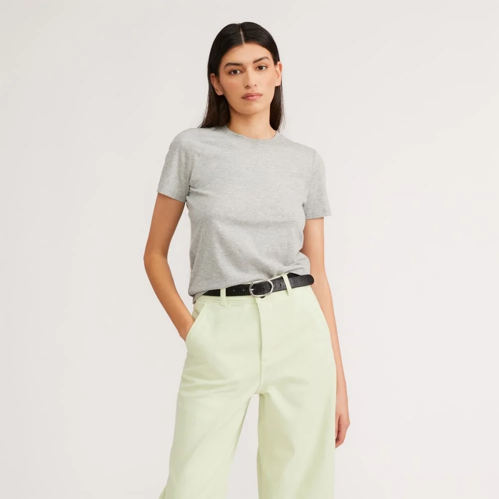The Organic Cotton Crew Tee |  Heathered Grey