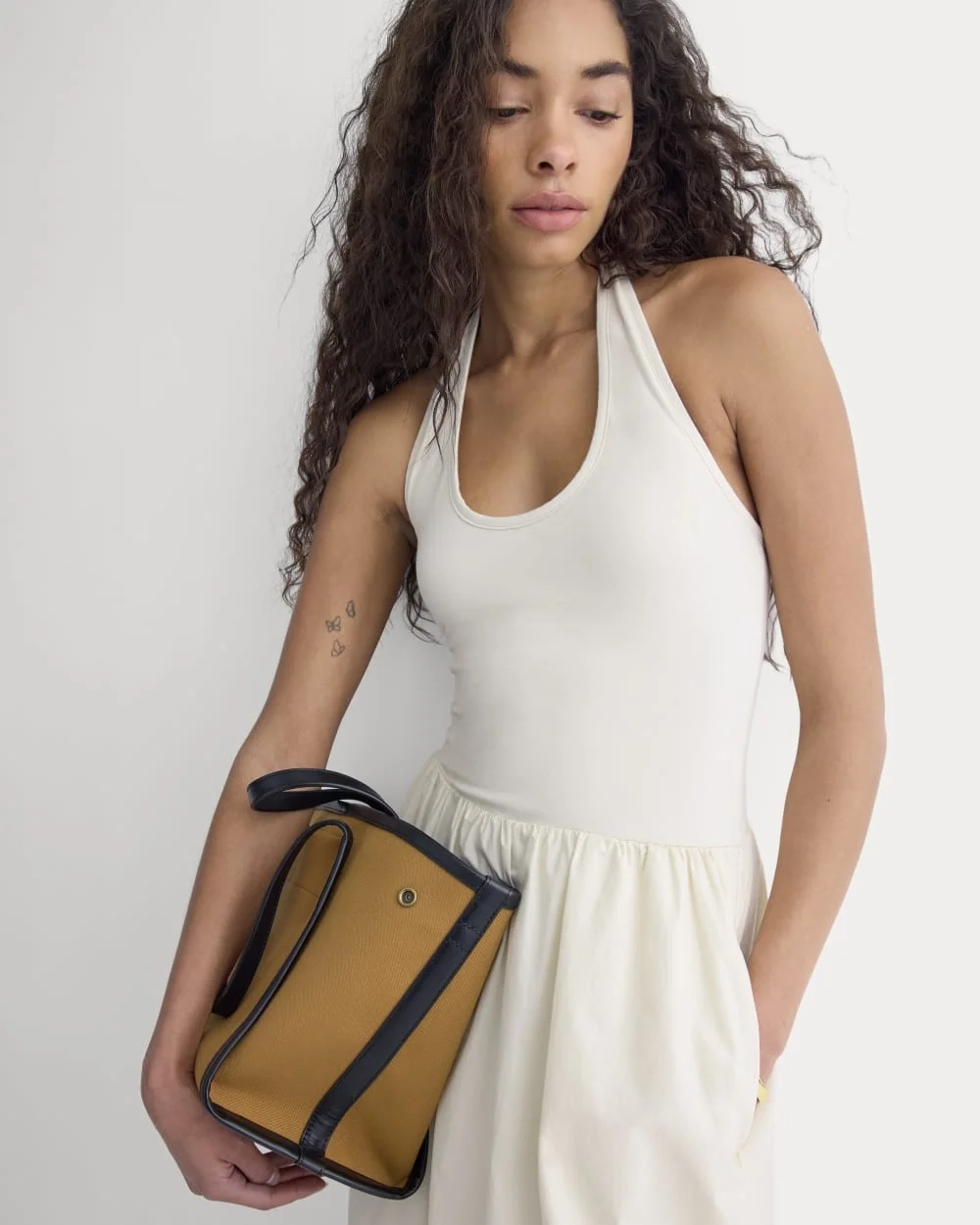 Halter Dress in Ultrasoft Cotton | Birch (3)